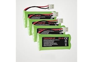 KINSUN Cordless Telephone Battery NiMH AAA 2.4V 800mAh Replace BT183342 BT283342 BT162342 BT262342 BT166342 BT266342 Compatib