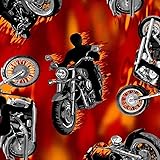 Pico Textiles 1 Yard - Motorcycle Fleece Fabric
