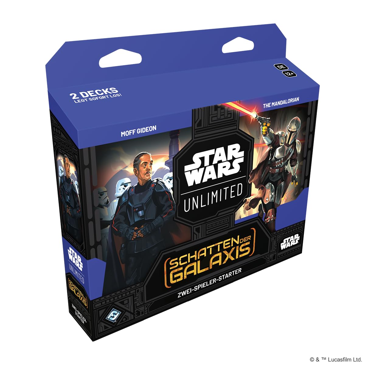 Star Wars: Unlimited TCG Shadow of the Galaxy Two-Player Starter - Fast Trading Card Game for Kids and Adults, Ages 12+, 2+ Players, 20 Minutes by Fantasy Flight Games, German