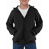 Haloumoning Boys Zip Up Hoodie Sweatshirt Kids Long Sleeve Fleece Sweatshirts with Kangaroo Pockets 5-14 Years