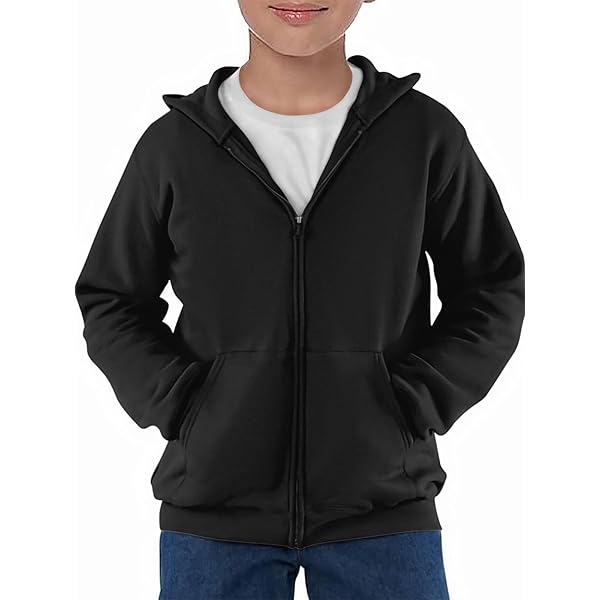 Spring&Gege Youth Solid Classic Hoodies Soft Hooded Martinique