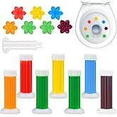SINOKF **84 Flowers** Toilet Gel Stamp | Long-Lasting Toilet Bowl Cleaner & Scent Freshener | Adhesive Gel Stamps for Fresh Fragrant Bathroom (Mix Scent)