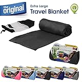 Cloudz Bamboo Travel Blanket with Bag - Black