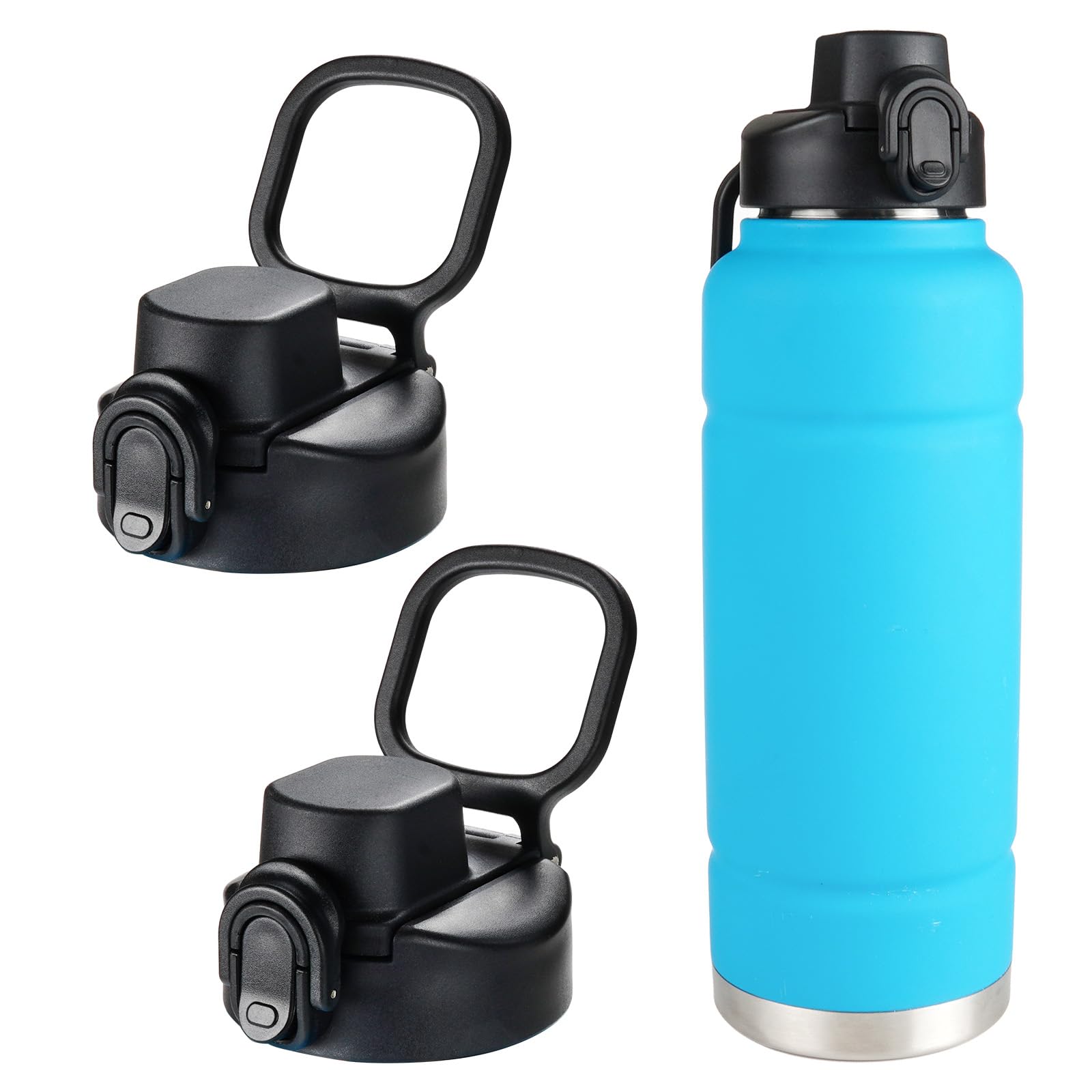 Photo 1 of *** 1 PC  *** Auto Spout Lid for Bubba Trailblazer 24 32 40 oz Water Bottle, 2 Pack Lid Compatible with Bubba Flo Kids 16oz Wide Mouth Water Bottle, Portable Replacement Cap?2pcs?