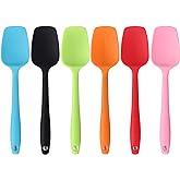 Silicone Spatulas, Small Rubber Spoon Spatula Heat Resistant Seamless One Piece Design Non-Stick Spoonula Flexible Scrapers B