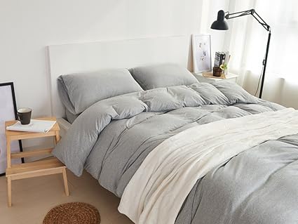 Amazon Com Baision Jersey Knit Cotton Duvet Cover Set 1duvet