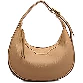 WITERY Small Crescent Bags for Women Vegan Leather Crossbody Purses Slouchy Shoulder Bag Handbag Clutch Hobo Underarm Purse