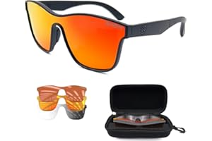 CRBN Drift Pickleball Glasses for Men and Women, Pickleball Eye Protection, Photochromic Lenses Provide Sun and Impact Protec
