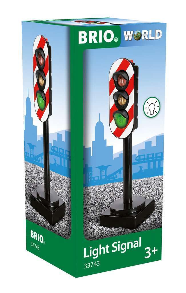 BRIO World Railway Light Signal for Kids Age 3 Years Up - Wooden Train Accessories and Add Ons