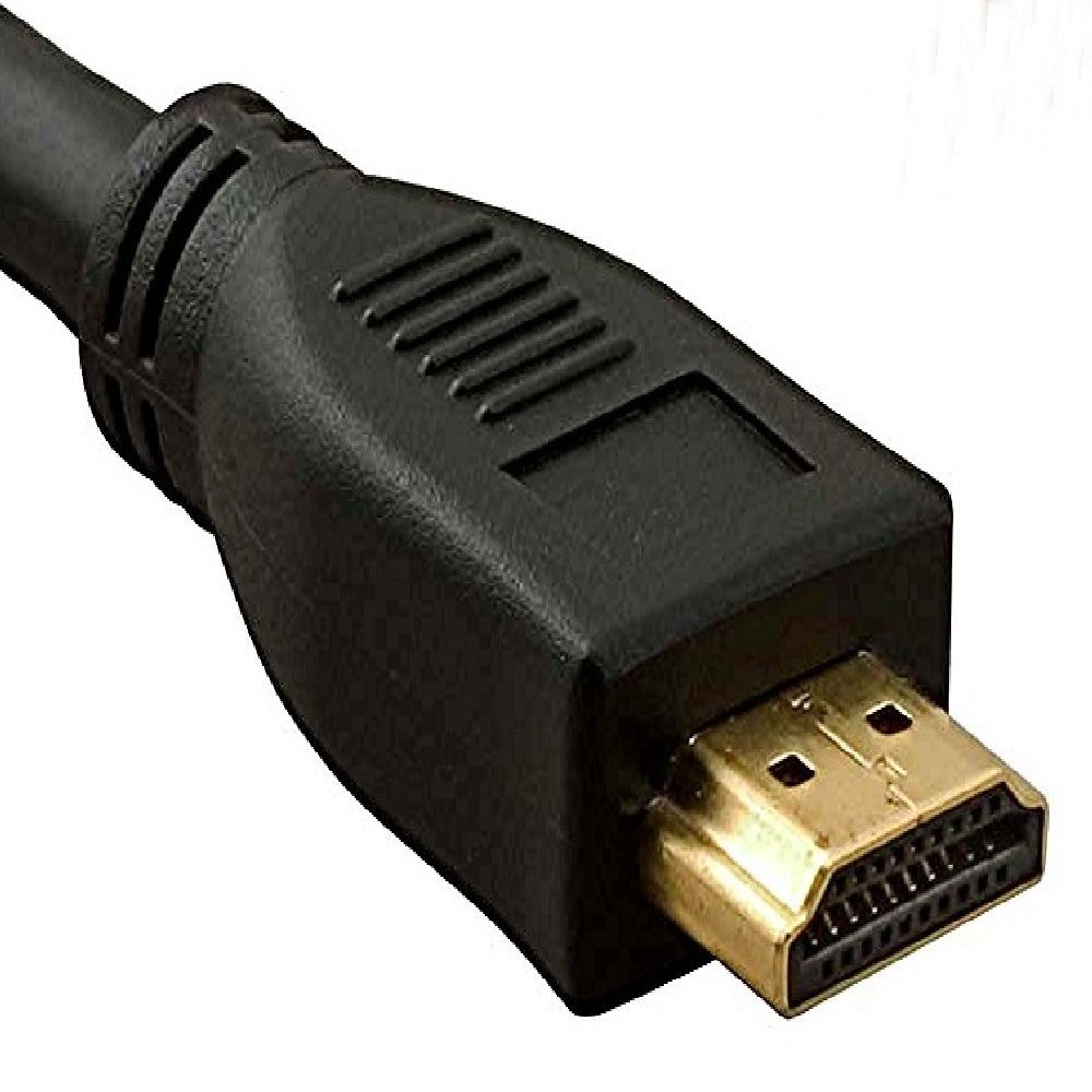 HDMI cable full hard disk 1080P gold-plated contacts, colour: white, black. black Black 0.5m