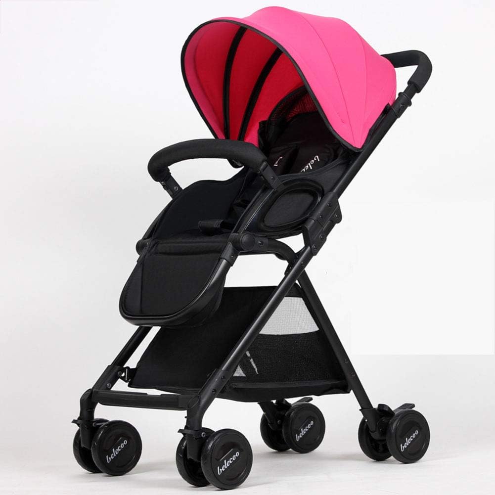 Stroller,Ultralight Adaptive Steering Breathable mesh Canopy Urban Pushchair Suitable for Airplane Travel Buggy-A
