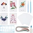 WEBEEDY DIY Katzen Quilling Set - 20 Sets Mit Werkzeugen Für Anfänger
