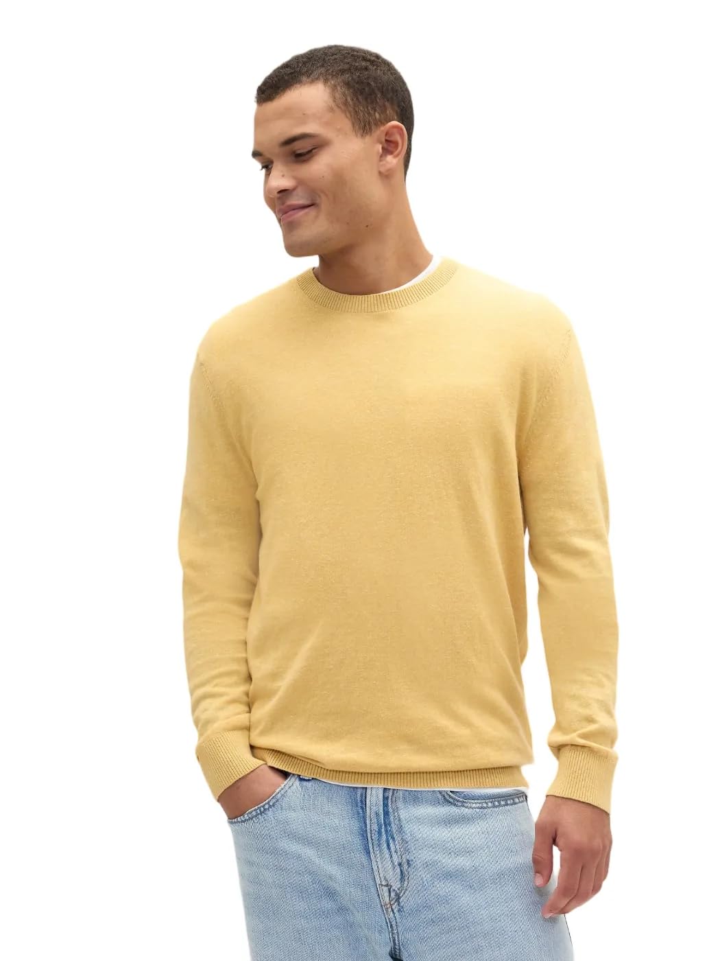 GAP Mens Crewneck Sweater French Almond M