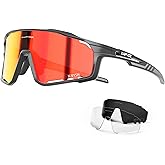 KAPVOE Polarized Cycling Glasses Men Women Mountain Bike Glasses MTB Riding TR90 Sport Sunglasses Running Bicycle K76
