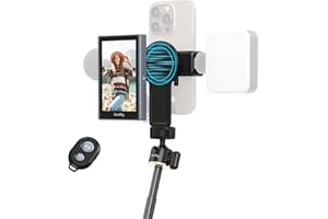SmallRig Phone Vlog Selfie Monitor Screen for iPhone for Huawei for S24/S25, w/Magnetic Phone Holder Clip Mount & Wireless Remote, Sync Rear Camera for Selfie Vlog Live Stream Phone Filmmaking - 4851