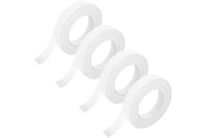 Pyrisuu 4 Rolls Floral Tapes White, 1/2" inch Wide Flower Tape for Wedding Bouquet Stem Wrapping, Flower Arrangement, Florist Floral Crafts and DIY Supply (30 Yard/Roll)