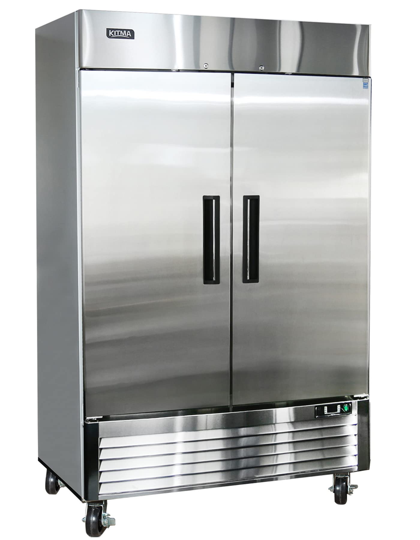 KITMA 54 inch Commercial Refrigerators 2 Door Upright Reachin Stainless Steel Refrigerator with