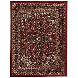 Machine Washable Medallion Oriental Design Non-Slip