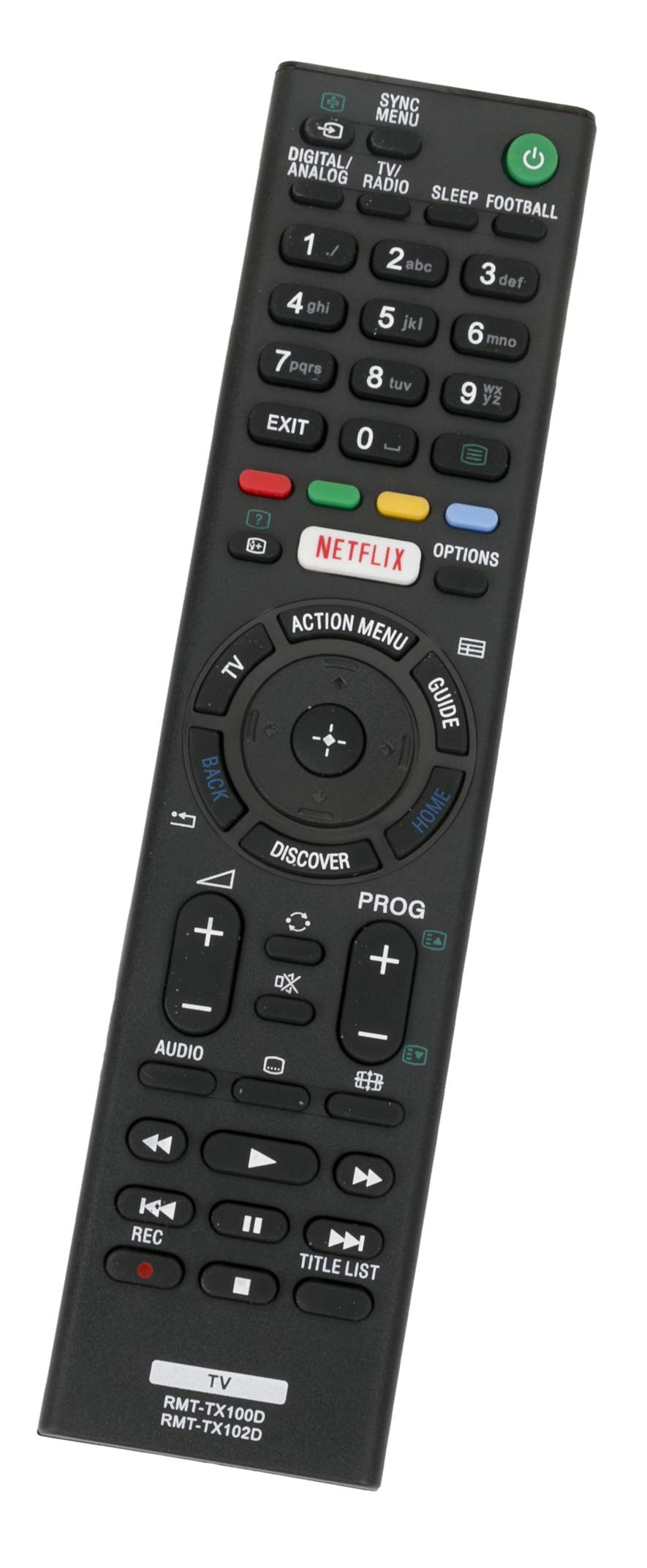 ALLIMITY RMT-TX102D Remote Control Replacement for Sony Bravia TV RMT-TX100D KDL-32R503C KDL-48R553C KDL-48R555C KDL-48WD655 KDL-32WD754 KDL-43WD758 KDL-32WD758 KDL-49WD751 KDL-49WD752