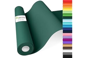 DONYANG Green Christmas Wrapping Paper, 17.5"x506" (80 1/4FT) Dark Green Art Craft Bulletin Board Construction Kraft Paper Roll for Gift Wrapping, Mother's Day, Christmas, DIY Bouquet, Floral Supplies