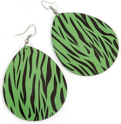 zebra print earrings