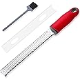 Cheese Grater, Lemon Zester, Handheld Fine Zesters Graters with Upgrade Blades, Chocolate, Parmesan, Coconut, Citrus, Lime, F