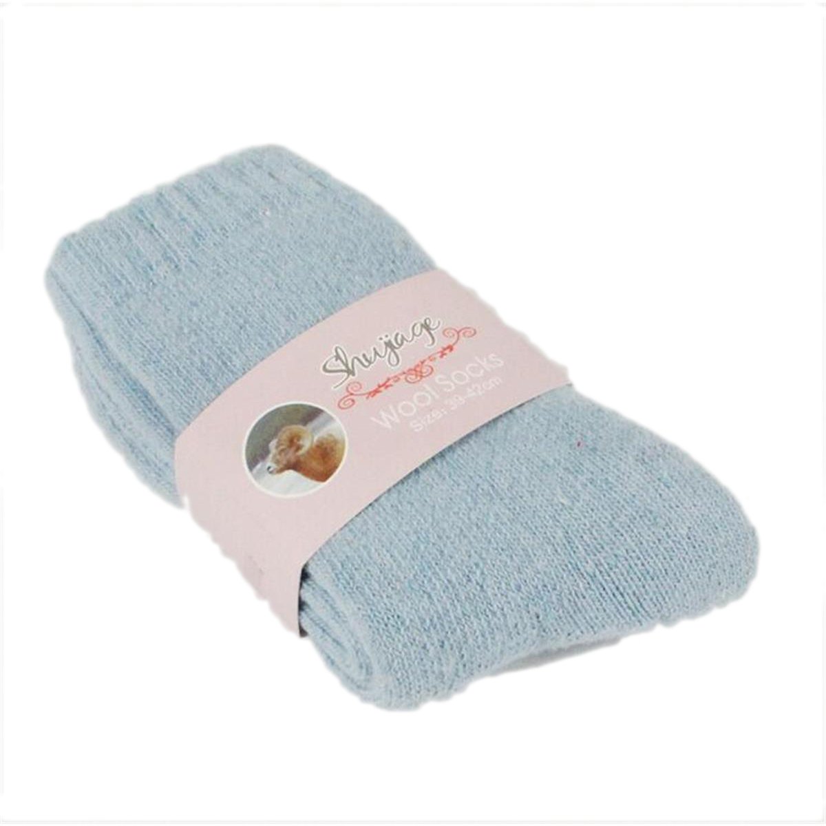 LONGQI - Chaussettes - Femme Bleu Bleu