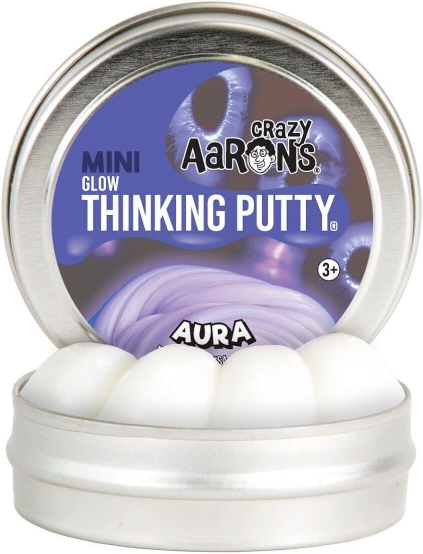 Aura Mini Glow In The Dark - Crazy Aaron's Thinking Putty (Small Tin)