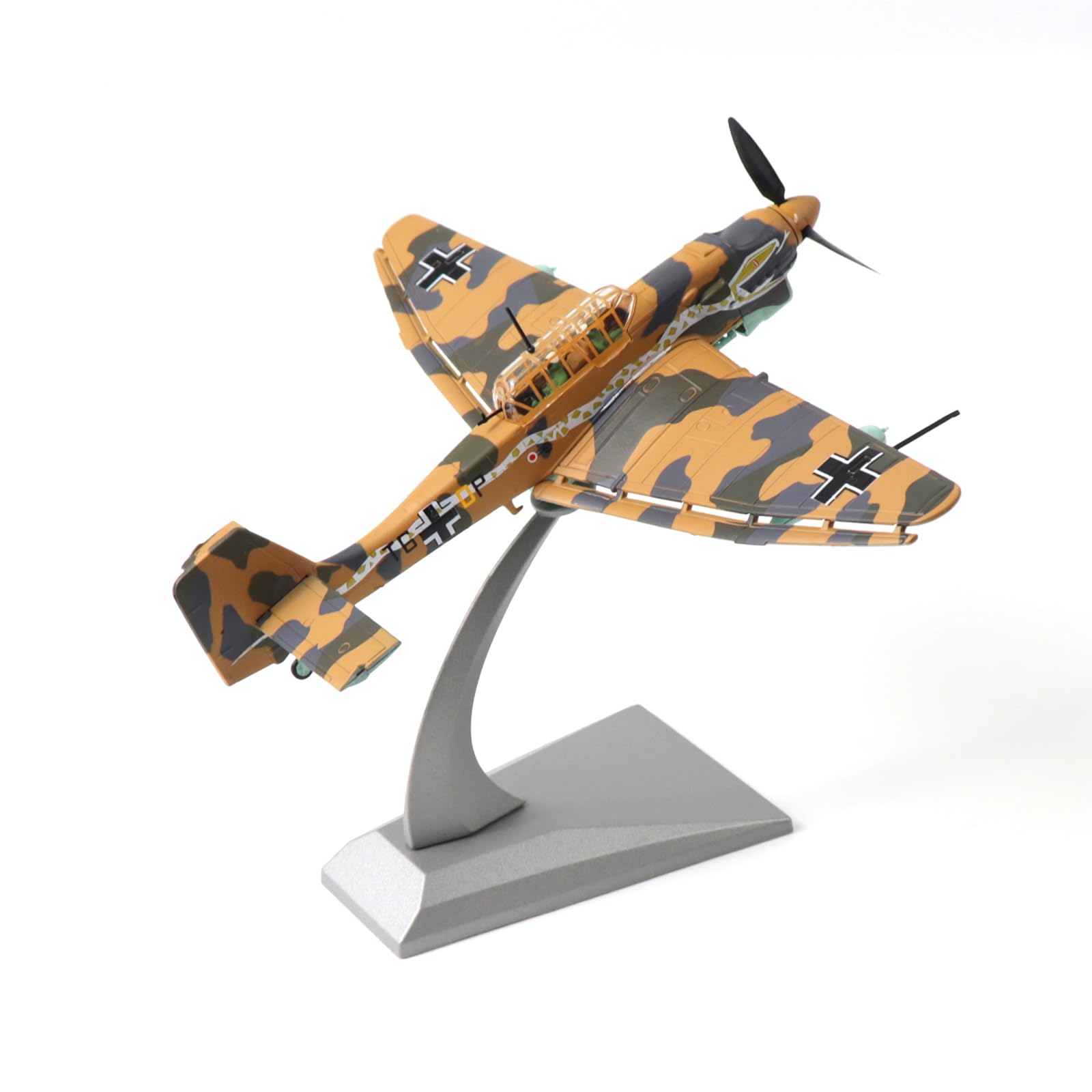 NUOTIE Junkers Ju 87 Stuka 1/72 Metal Dive Bomber Model German WWII Military Diecast Ground Attack Aircraft Model Prebuilt Kits with Display Stand for Collection or Gift… — image 1