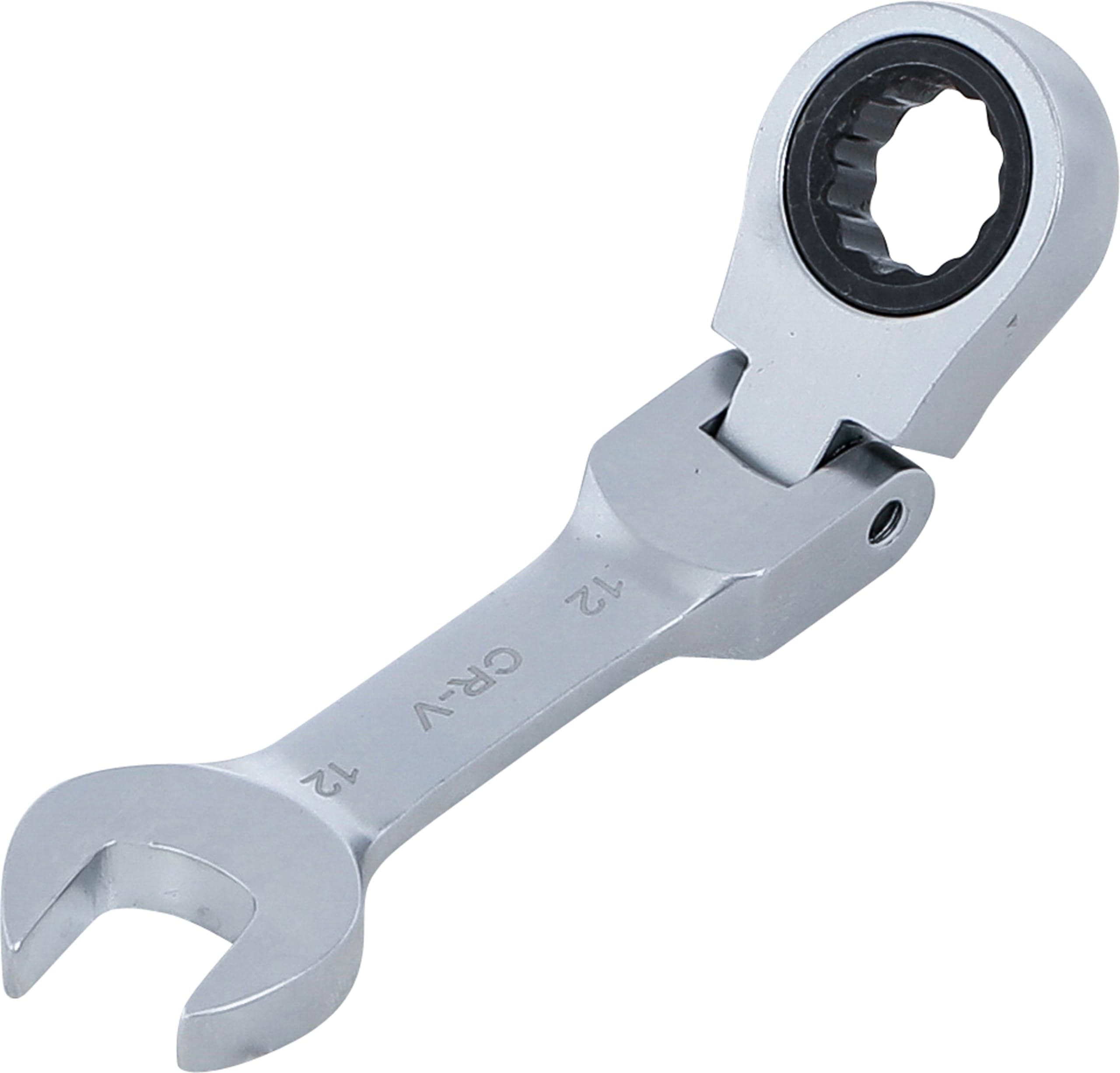 BGS 6912 | Ratchet Combination Wrench | short | adjustable | 12 mm