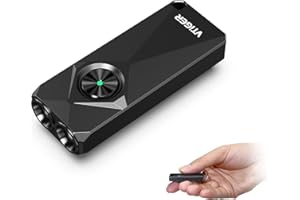 VTIGER K1 Keychain Flashlights, 800 Lumens Portable Flat Little Light,USB Rechargeable Mini Pocket EDC Flashlight with Clip,Compact LED Keyring Lights with Magnet for Everyday Carry,Camping,Emergency