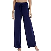 NACHILA Women's Pajama Bottoms-Viscose Made from Bamboo, Wide Leg Lounge Pants Cool Yoga Pants Soft Sweatpants