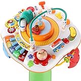 Activity Table - iPlay, iLearn Train And Piano Activity Table, Learning Table, Educational, Discovering Music Table Activity Center.
