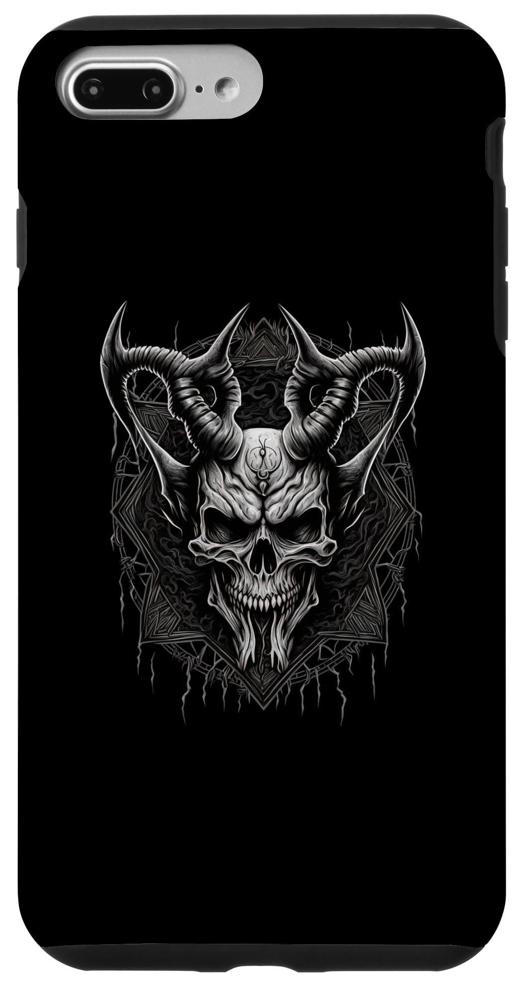 iPhone 7 Plus/8 Plus Occult and Satanic Skeleton Demon Heavy Metal Case