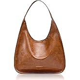 NEWBELLA Women's Hobo Purse - Faux Leather Shoulder Bag & Tote Handbag, Spacious Work Bag for Commute & Daily Use