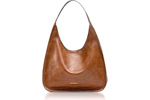NEWBELLA Women's Hobo Purse - Faux Leather Shoulder Bag & Tote Handbag, Spacious Work Bag for Commute & Daily Use