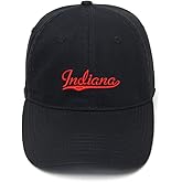 WINGZOO Men's Baseball Caps Indiana - in Embroidered Dad Hat Washed Cotton Adjustable Embroidery Cap