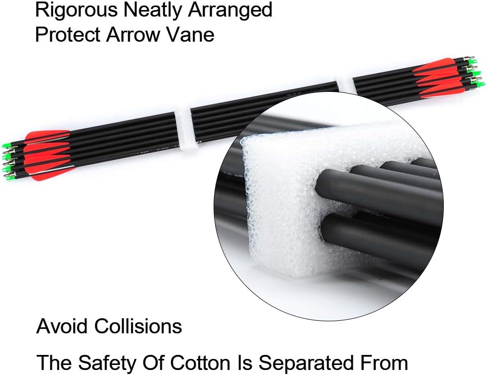 ANTSIR 30Inch Archery Carbon Arrow for Adult, Practice Hunting Arrow with Field Point-Adjustable Nock for Compound and Recurve Bow(Pack of 12) : Sports & Outdoors