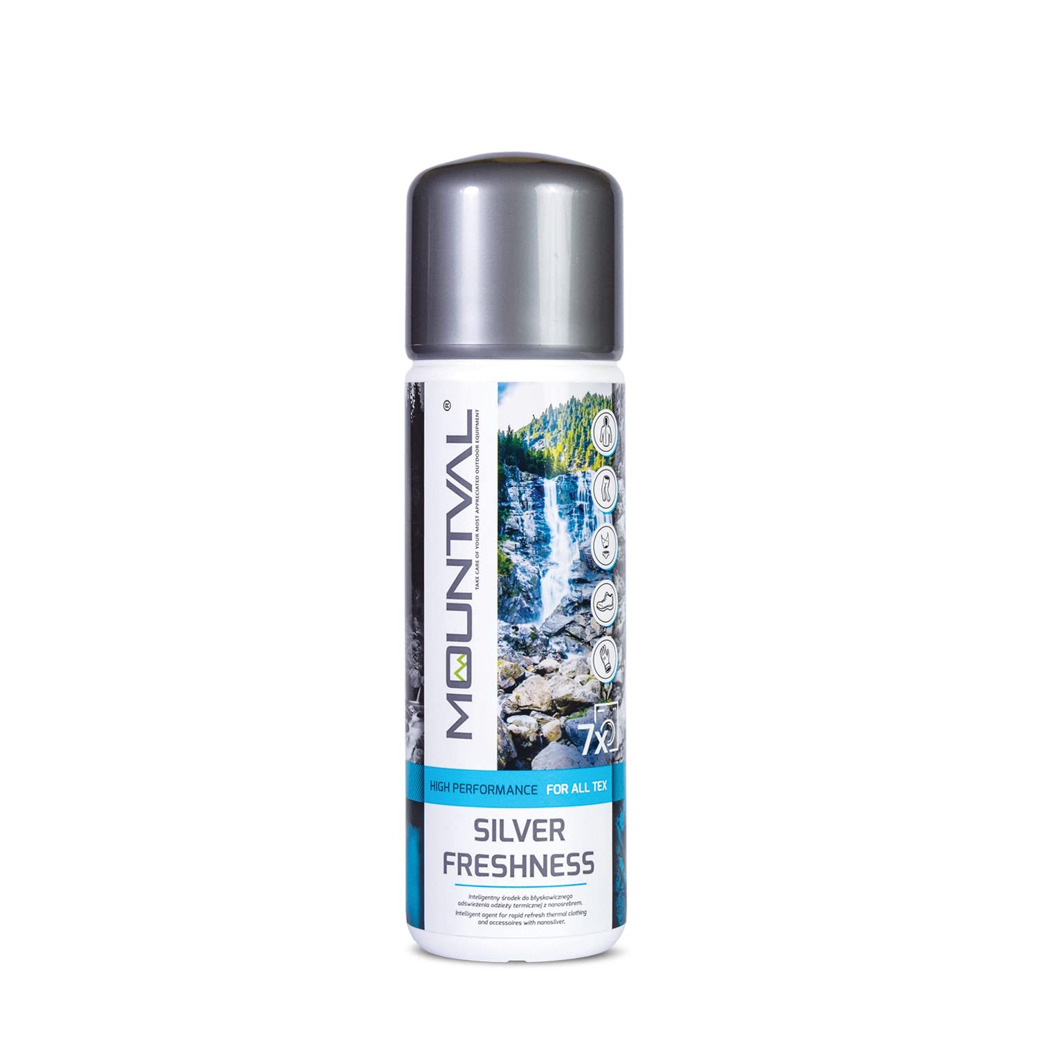Mountval Silver Freshness, Odour Killing Refresher And Wash-In Conditioner For Sportswear, Underwear And Any Kind Of Wicking Clothing And Base Layers Worn Next To The Skin