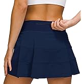 MCEDAR Athletic Tennis Golf Skorts Skirts for Women with Pocket Workout Running Sports Pleated Skirts Casual