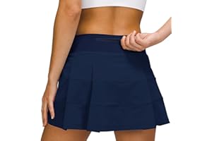 MCEDAR Athletic Tennis Golf Skorts Skirts for Women with Pocket Workout Running Sports Pleated Skirts Casual