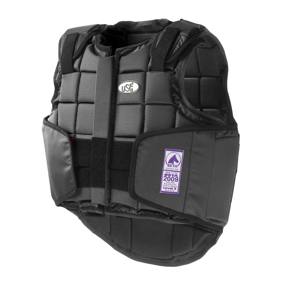 UNITED SPORTPRODUCTS GERMANY USG Flexi Back Body Protector, Black, Small