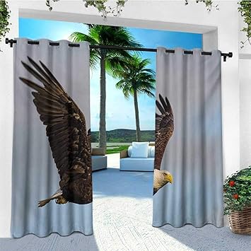 Amazon Com Leinuoyi Eagle Outdoor Curtain Pole Photo Of A