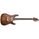 Schecter C-1 Exotic Spalted Maple Electric Guitar - Satin Natural Vintage Burst