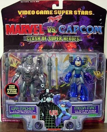 Video Game Super Stars Marvel Vs Capcom War Machine Vs Mega Man Action Figures