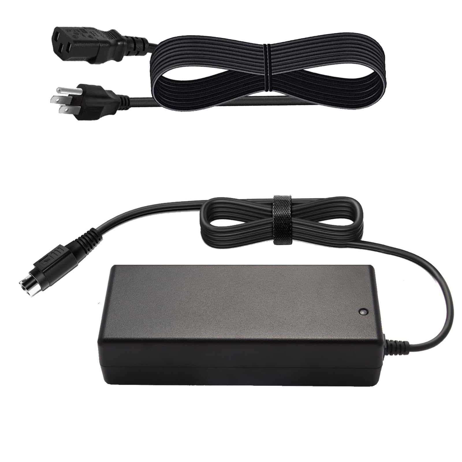 Photo 1 of 4-Pin DIN 24V AC/DC Adapter Replacement for MW Mean Well GS160A24-R7B GST160A24 GS160A24-R7BGU GST160A24-R7B GSM160B24 GSM160B24-R7B DC24V 6.66A 6.67A 160W 24VDC 24.0V Power Supply Charger