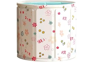 Adult Portable Bathtub, Foldable Round PVC SPA Bucket, Insulated Soaking Bathtub, Small and Space-Saving, Suitable for Home a