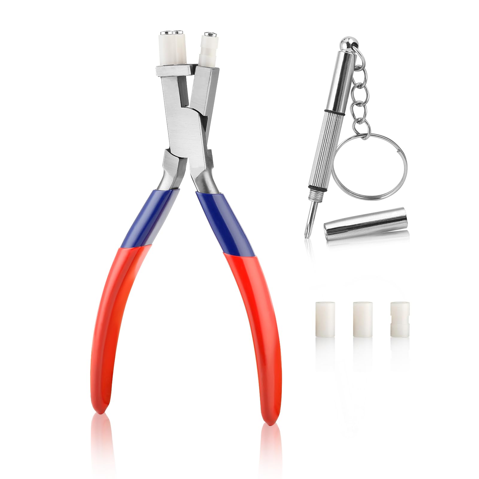 GOLD DEER Stainless Steel Optical Trident Pliers Adjusting Eyeglasses Leg Eyeglass Adjustment Tools Eyeglasses Adjusting Frame Bending Bridge Temple Pliers Jewelry Forming Tool Jewelry Making Pliers