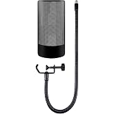 SOULWIT Shield Pop Filter for HyperX QuadCast Microphone - Black | Windscreen for QuadCast/QuadCast S/QuadCast 2/QuadCast 2S Microphone
