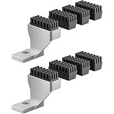 P1/X1 Nozzle Wiper for Bambu-Lab P1S/P1P/X1C/X1E 3D Printers, Silicone Brush Replacement with Aluminum Mount - Plug &amp; Play, Efficient Filament Cleaning Tool（2 Packs）